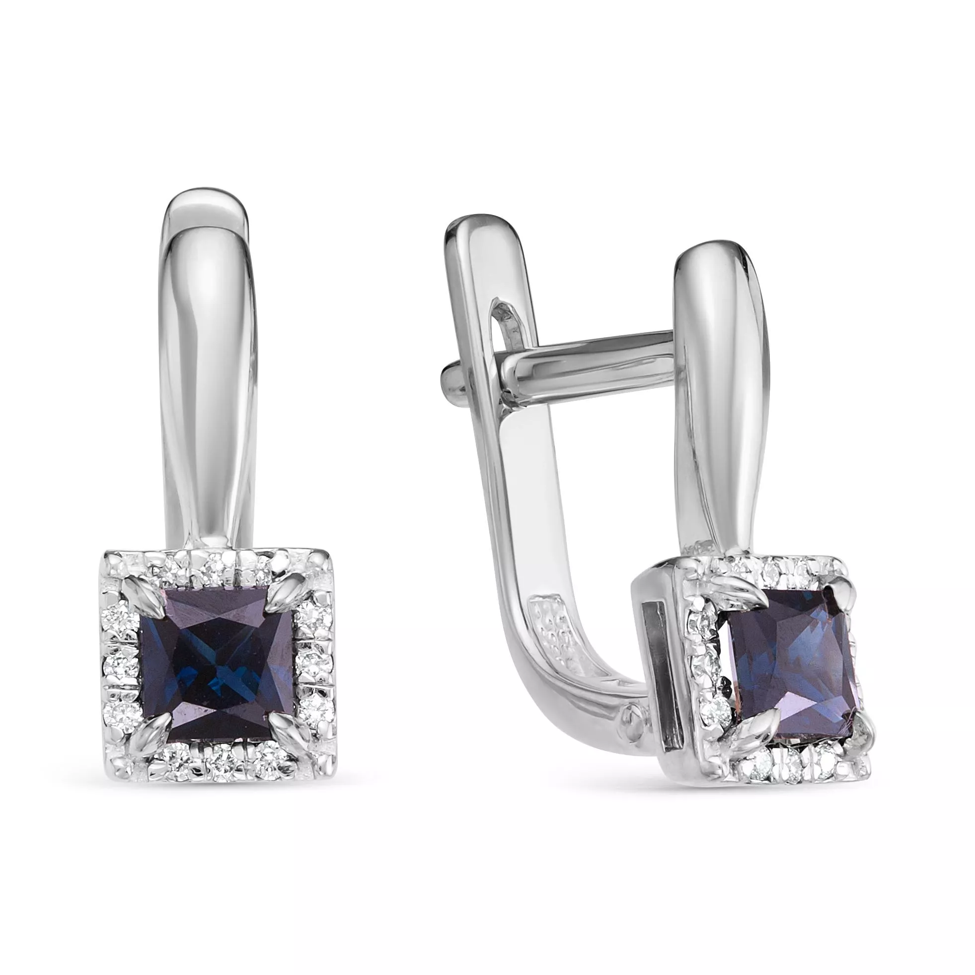 Серьги из белого золота с сапфиром V20272511300