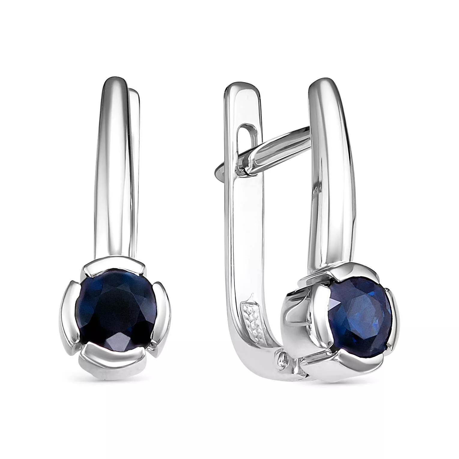 Серьги из белого золота с сапфиром V21892511000