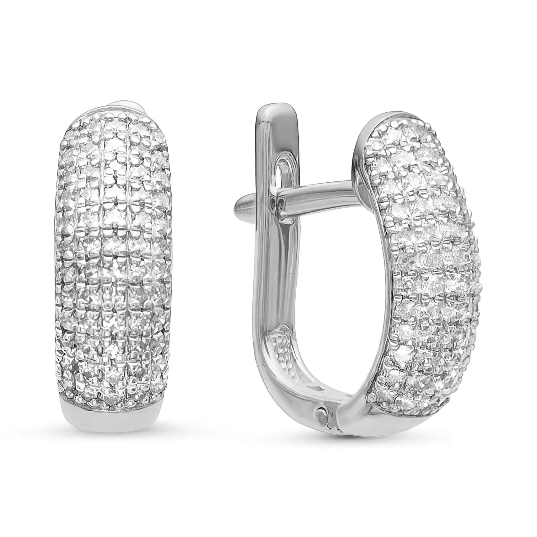 Серьги из белого золота с бриллиантом V20672510100