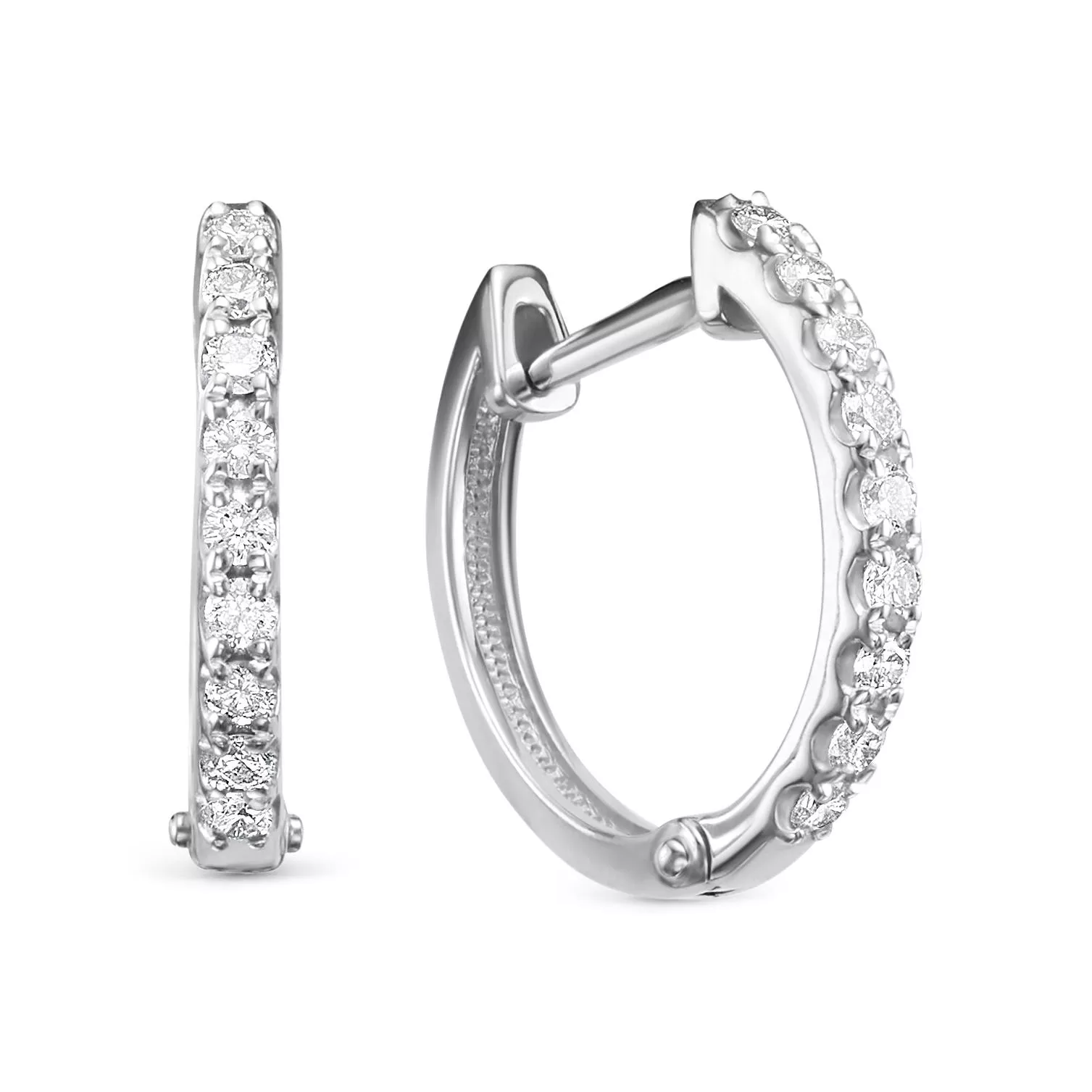 Серьги из белого золота с бриллиантом V25542510000