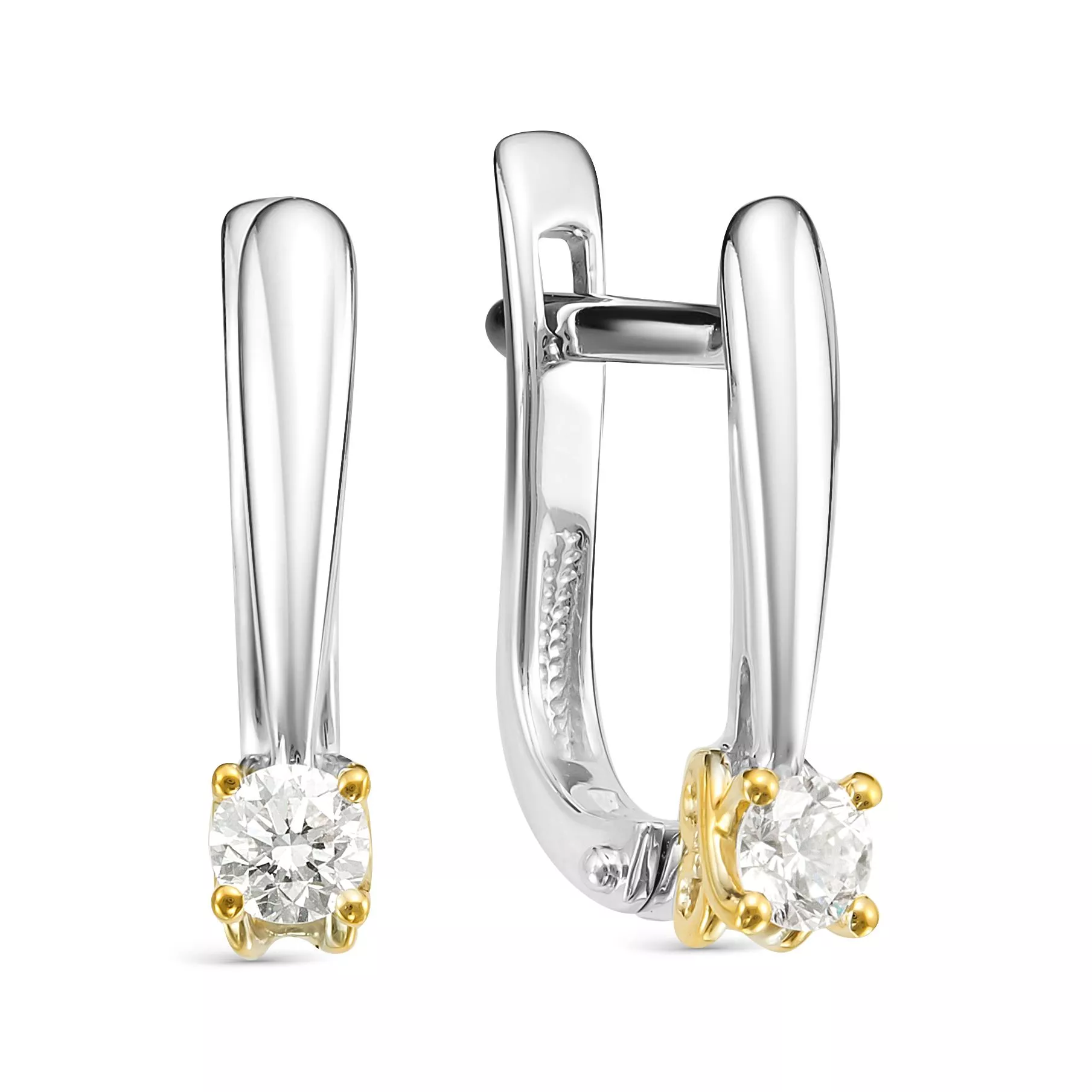 Серьги из белого золота с бриллиантом V20532530000