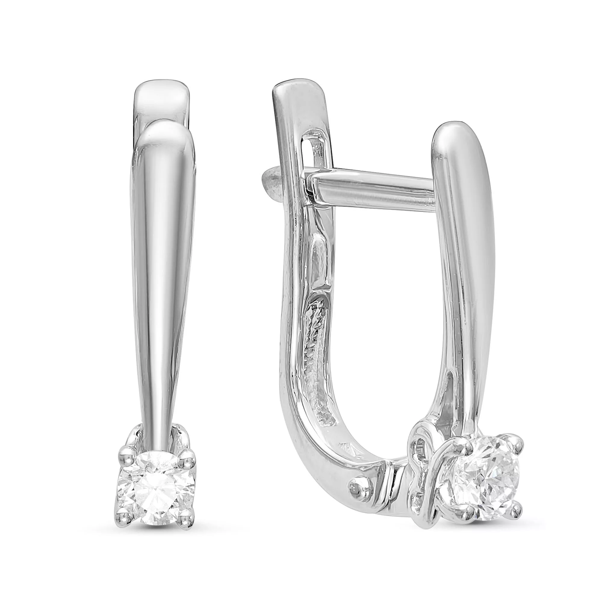 Серьги из белого золота с бриллиантом V20532510000