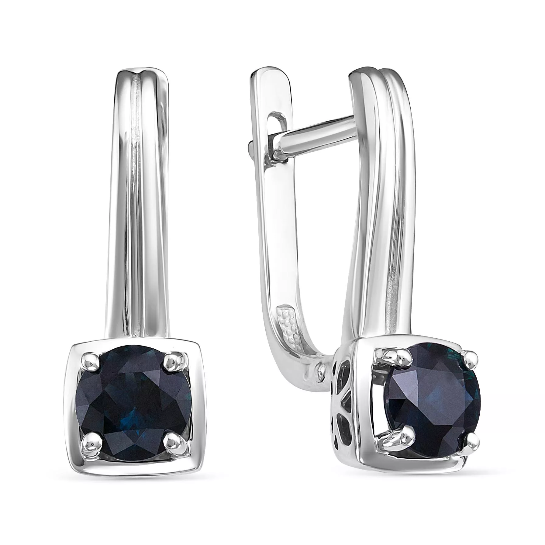 Серьги из белого золота с сапфиром V22222511000
