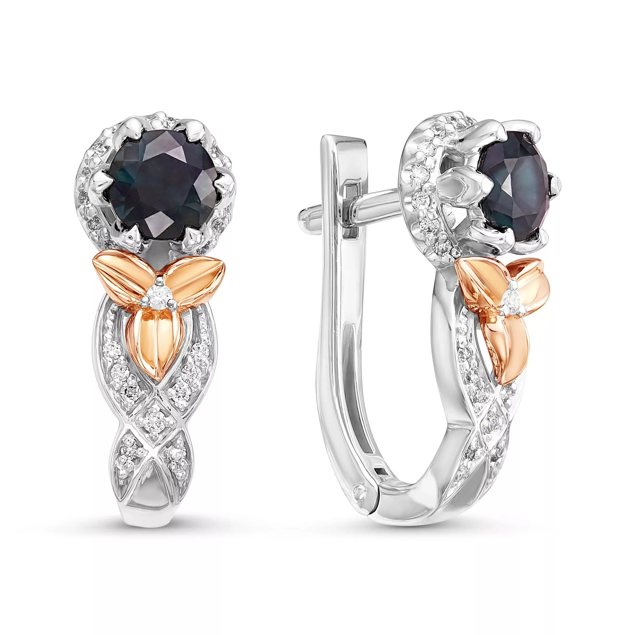 Серьги из белого золота с сапфиром V25922510300