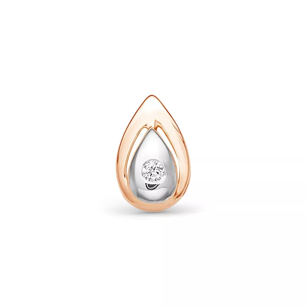 Подвеска из красного золота с бриллиантом V35121510000