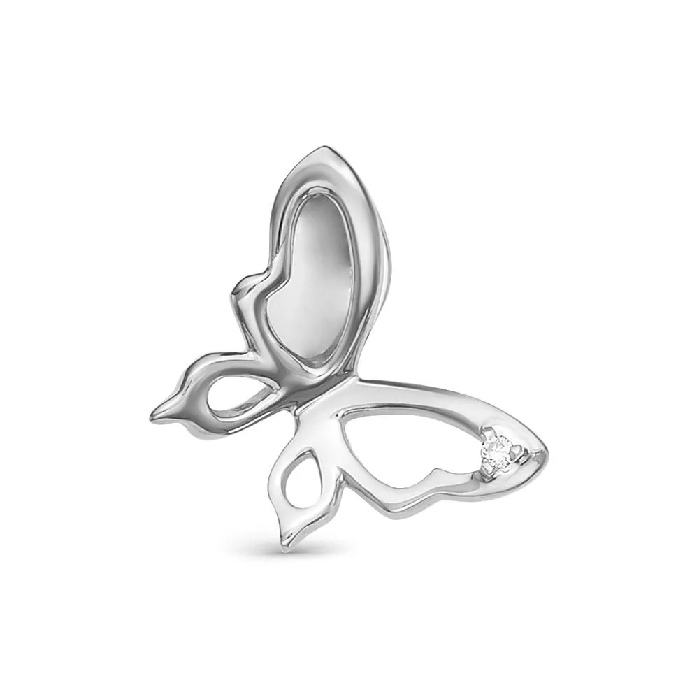 Подвеска из белого золота с бриллиантом V35262510100