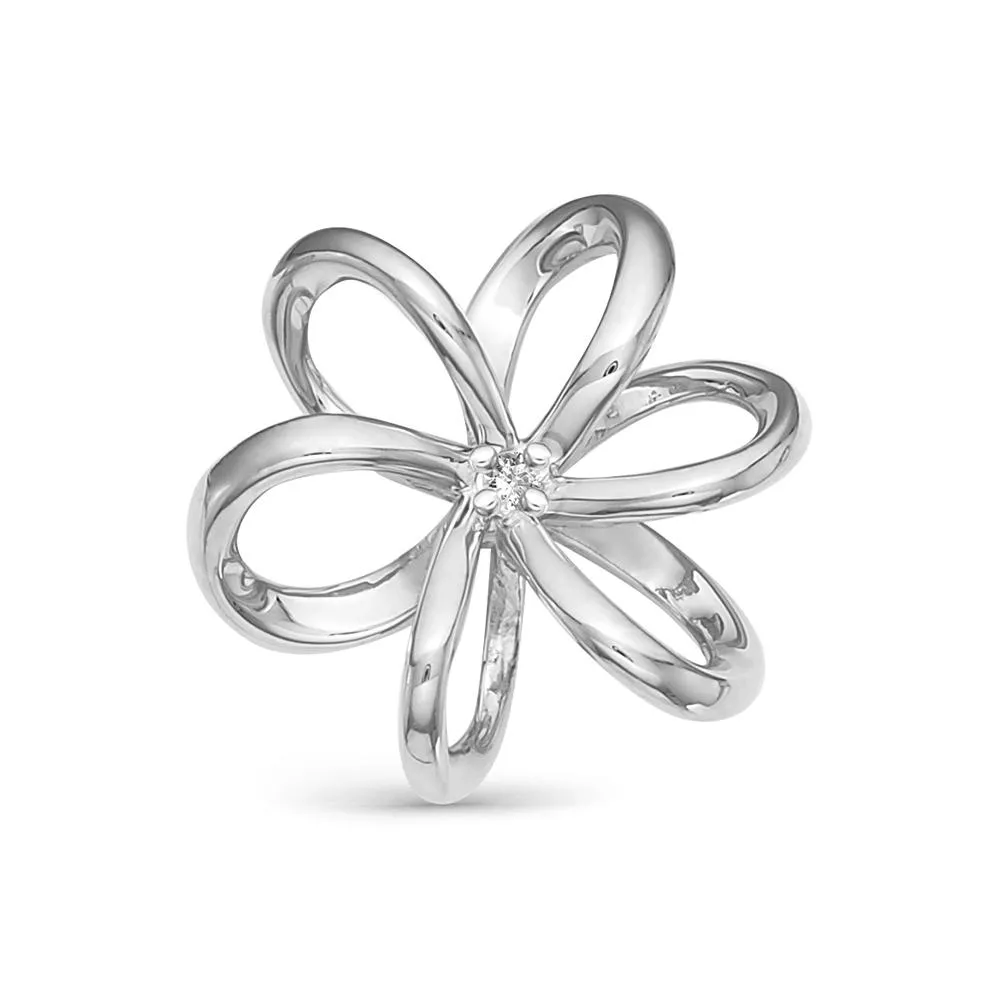 Подвеска из белого золота с бриллиантом V35282510000