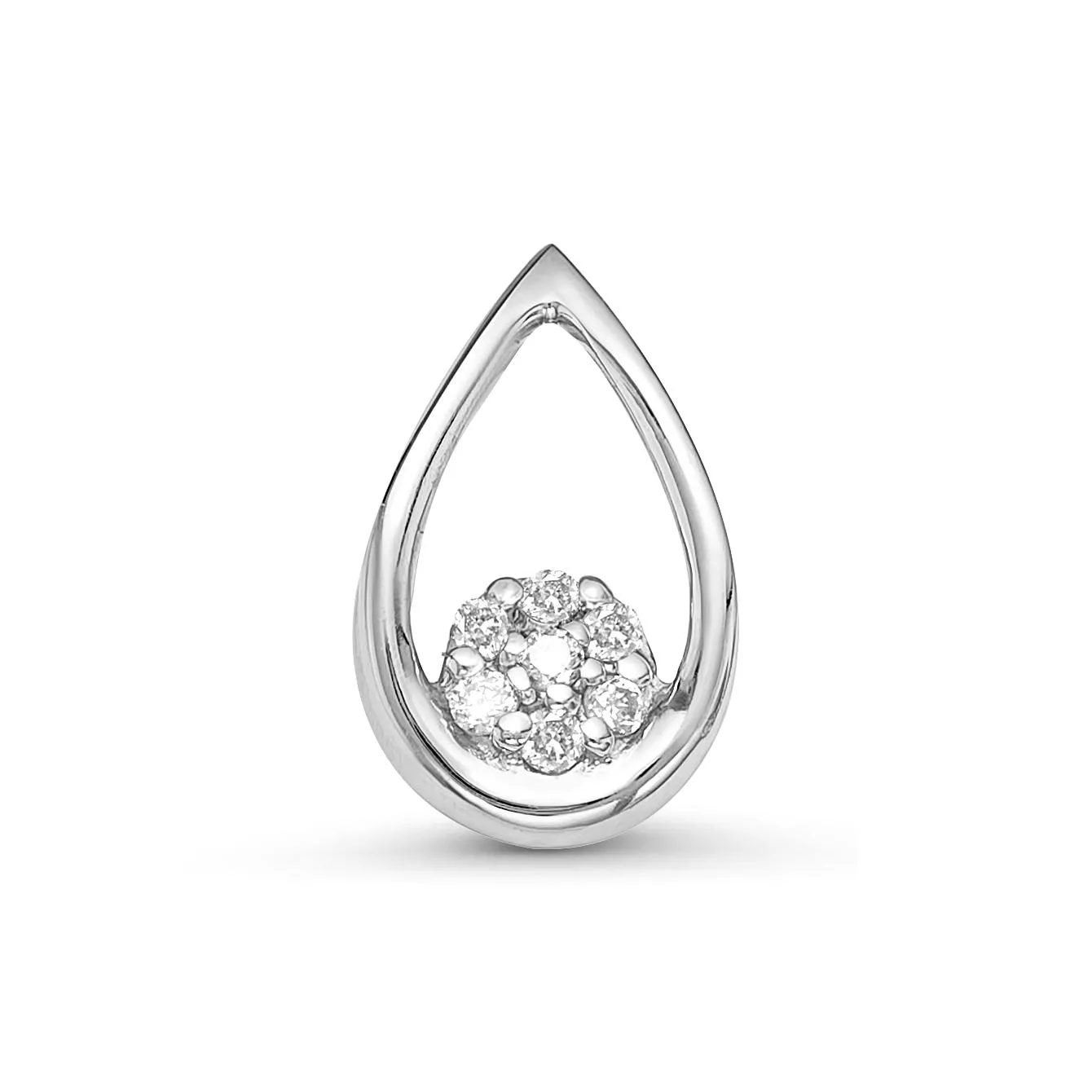 Подвеска из белого золота с бриллиантом V31982510100