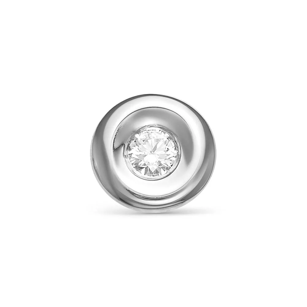 Подвеска из белого золота с бриллиантом V32062510000