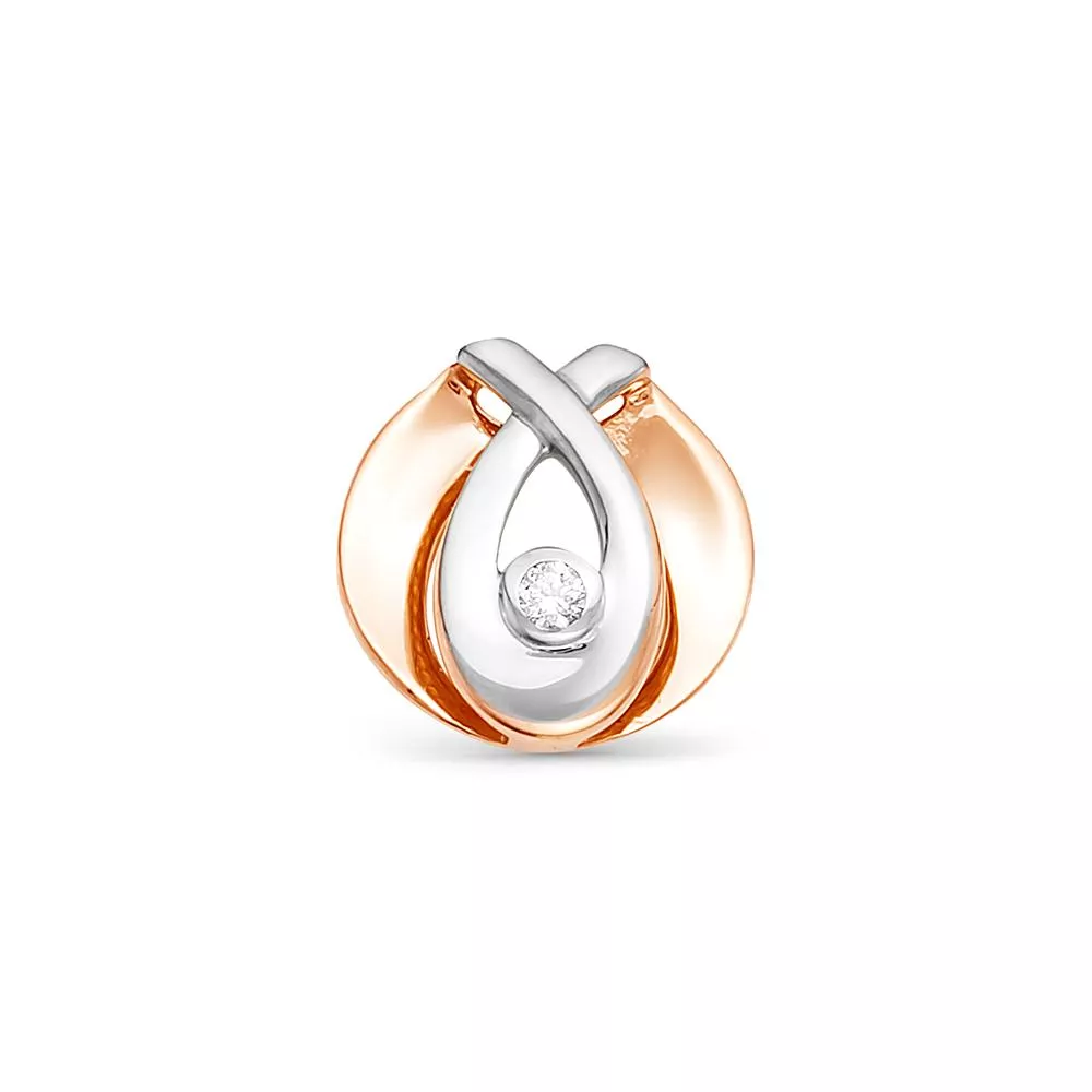 Подвеска из красного золота с бриллиантом V32451510000