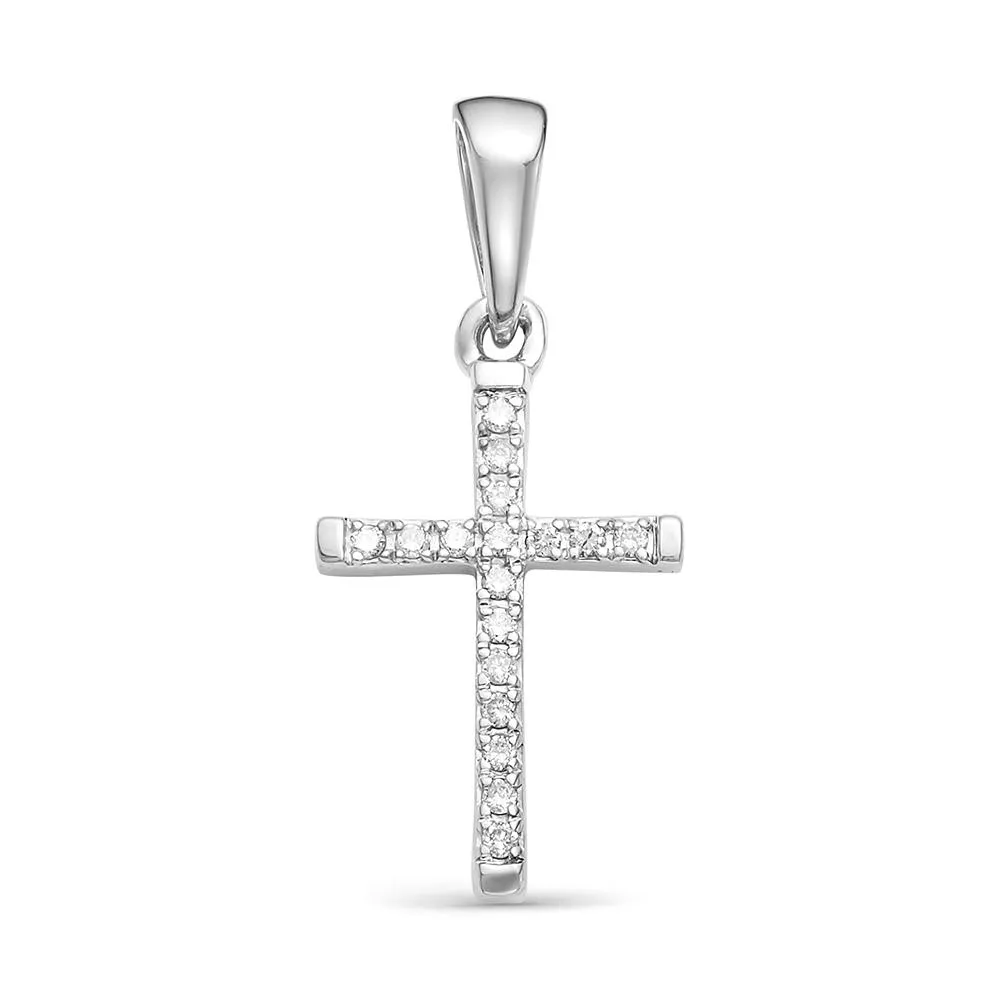 Подвеска из белого золота с бриллиантом V32102510100