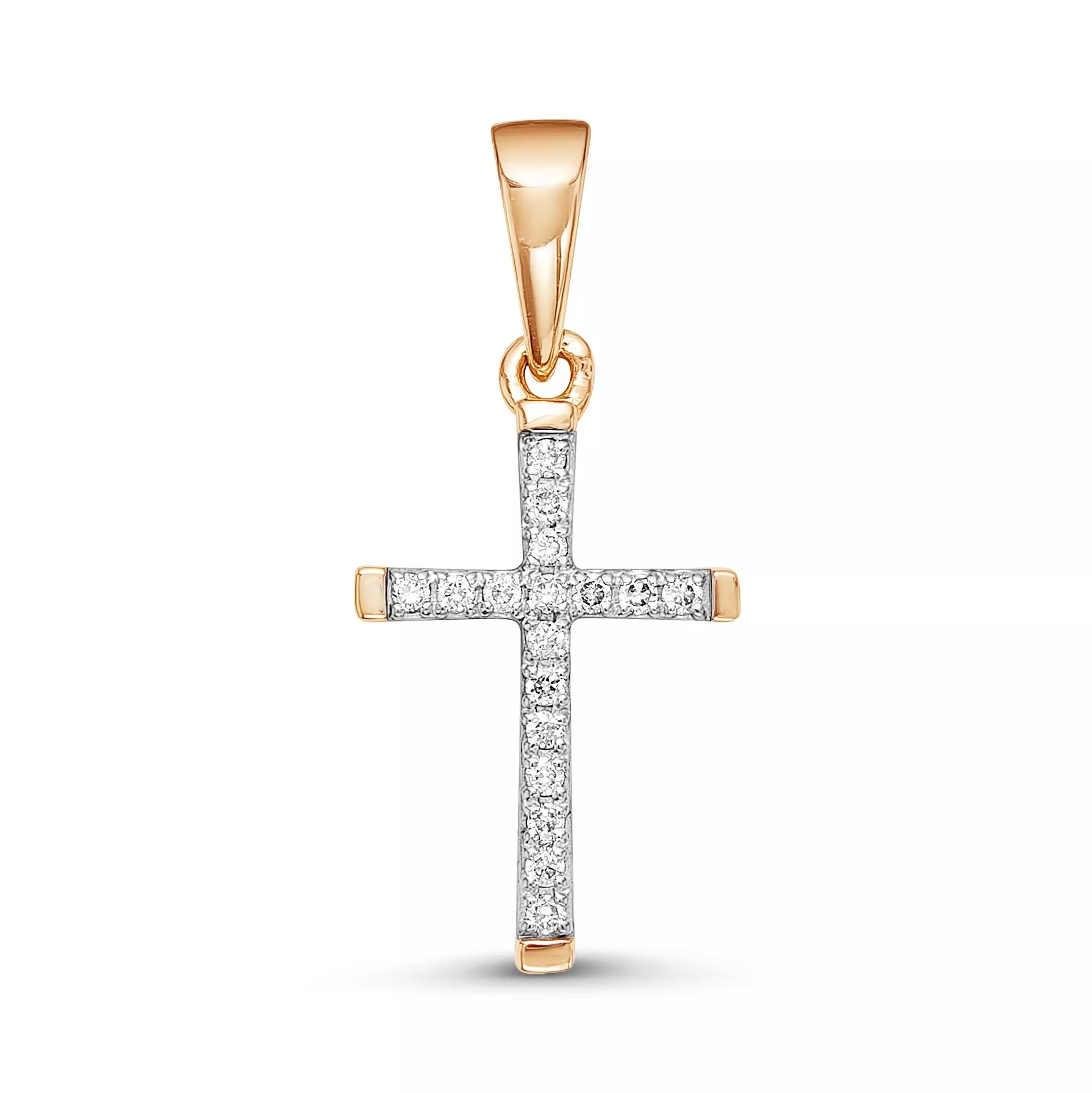 Подвеска из красного золота с бриллиантом V32101510100