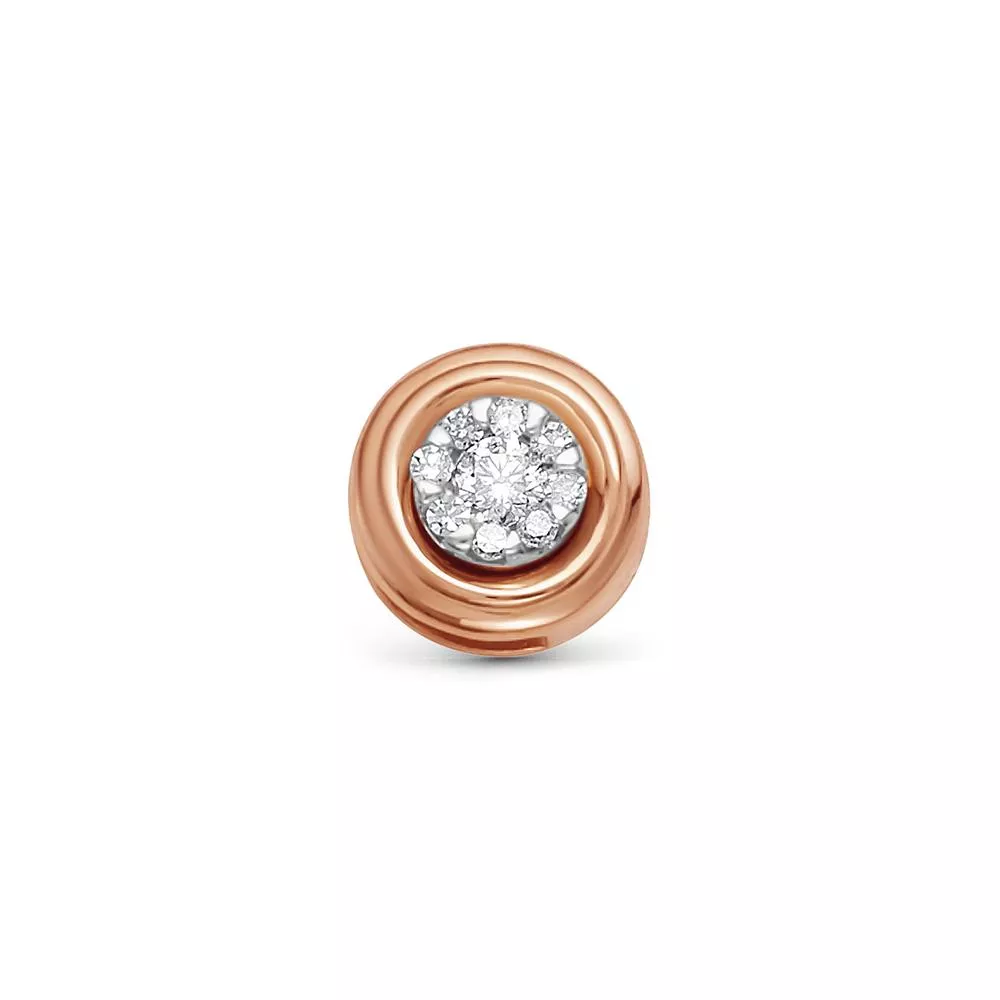Подвеска из красного золота с бриллиантом V37611514600