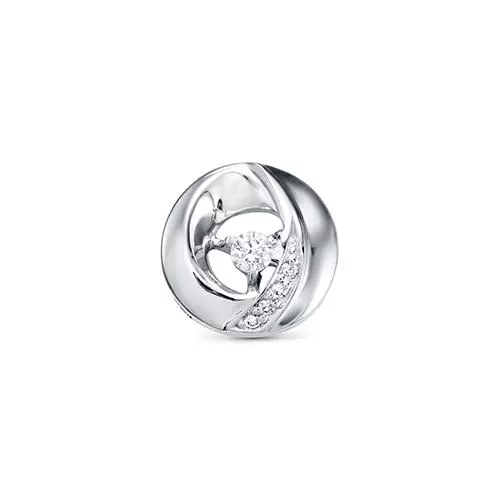 Подвеска из белого золота с бриллиантом V38192510000