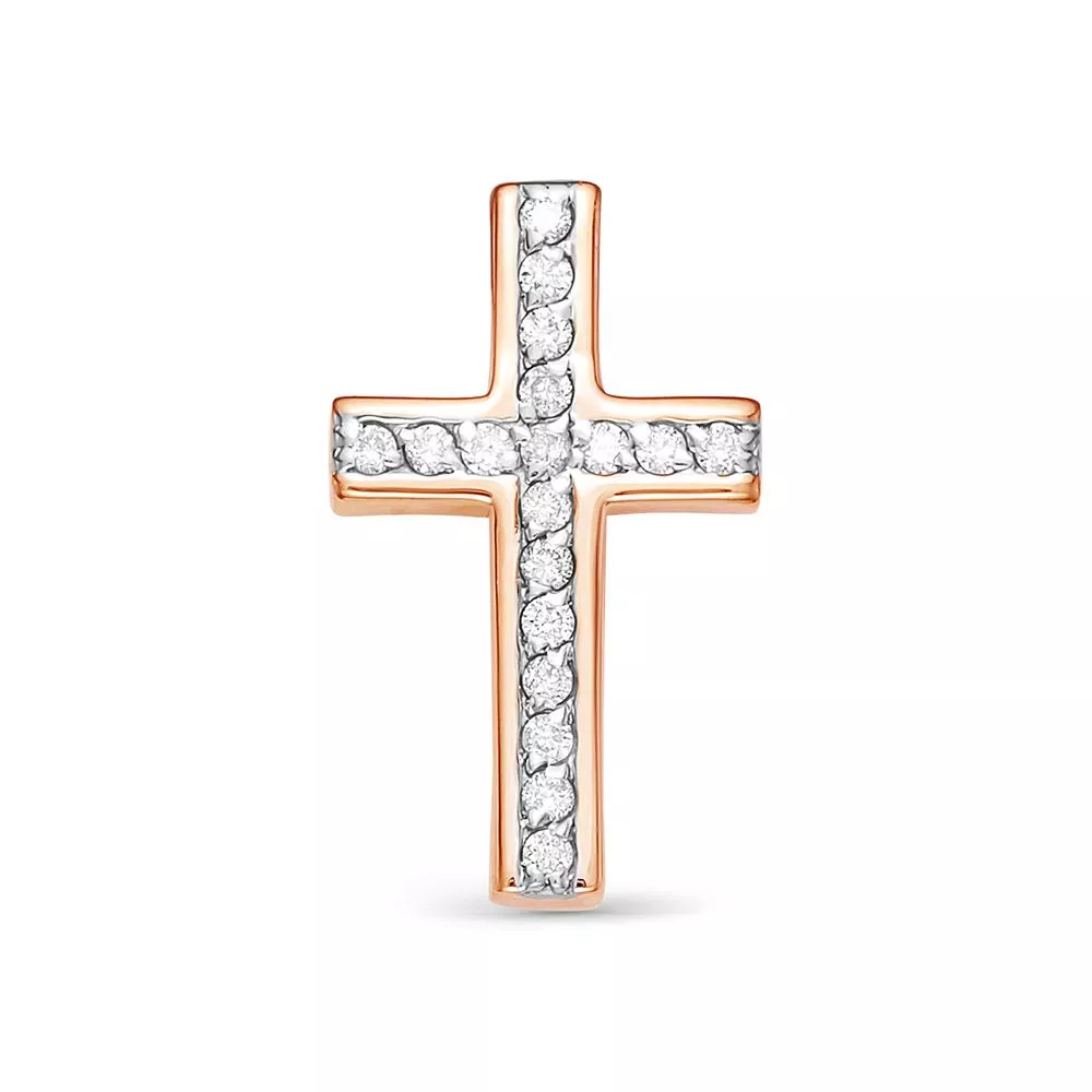 Подвеска из красного золота с бриллиантом V35361510000