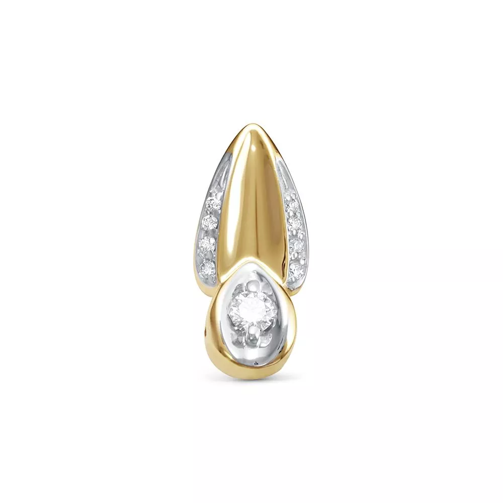 Подвеска из лимонного золота с бриллиантом V38153510000