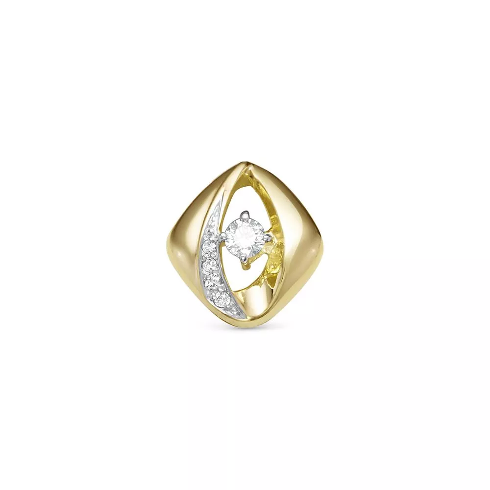 Подвеска из лимонного золота с бриллиантом V38203510000