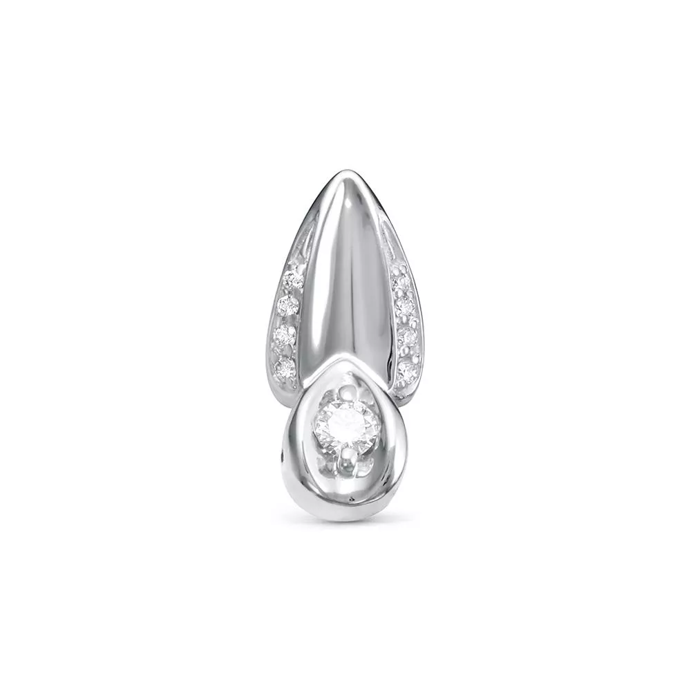 Подвеска из белого золота с бриллиантом V38152510000