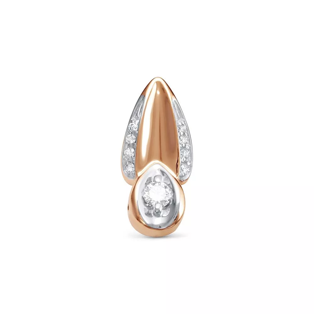 Подвеска из красного золота с бриллиантом V38151510000