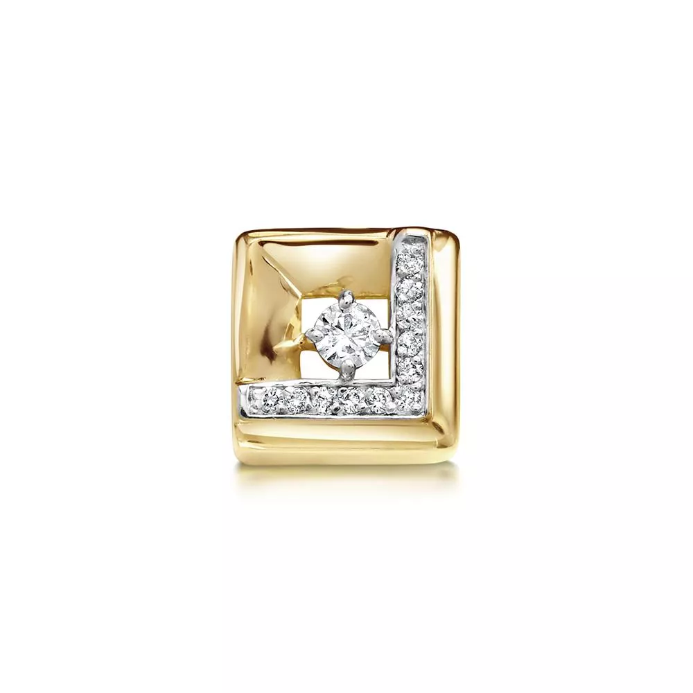 Подвеска из лимонного золота с бриллиантом V38213510000