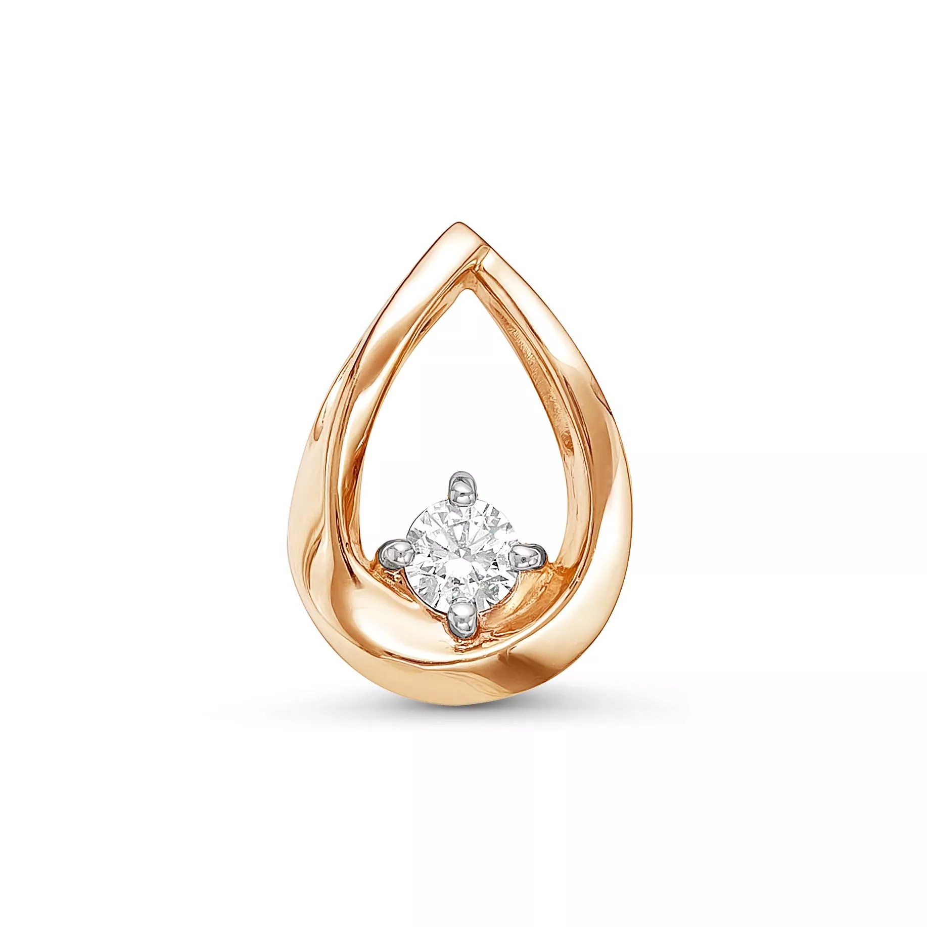 Подвеска из красного золота с бриллиантом V31971510000