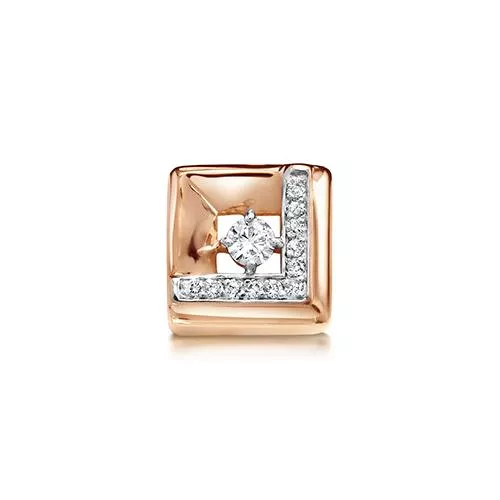 Подвеска из красного золота с бриллиантом V38211510000