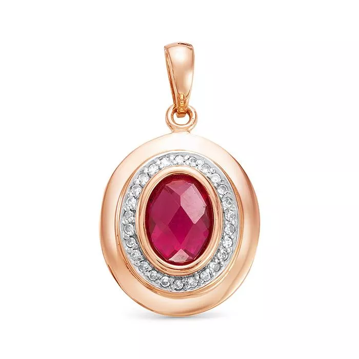 Подвеска из красного золота с рубином V30911511800