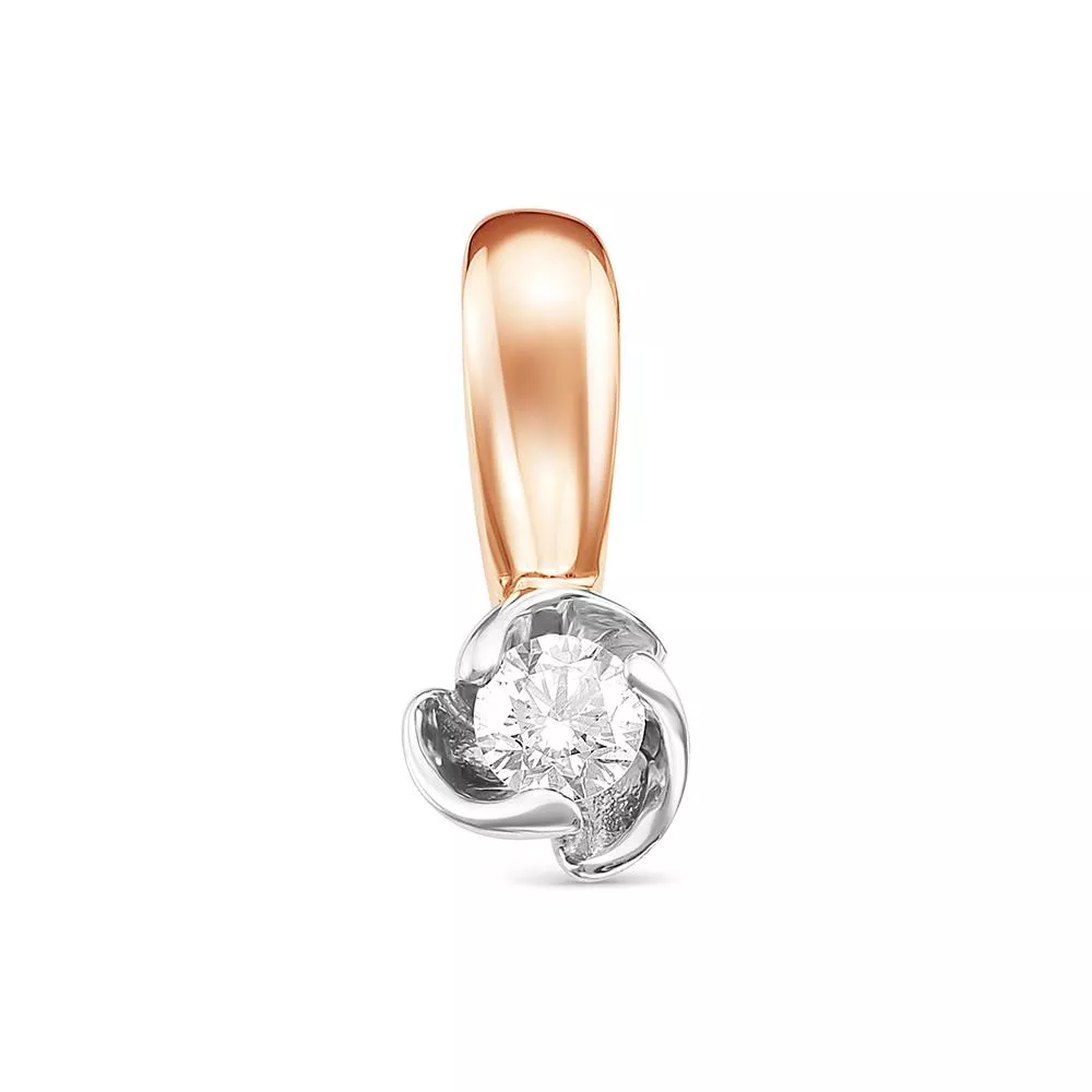 Подвеска из красного золота с бриллиантом V31291510000