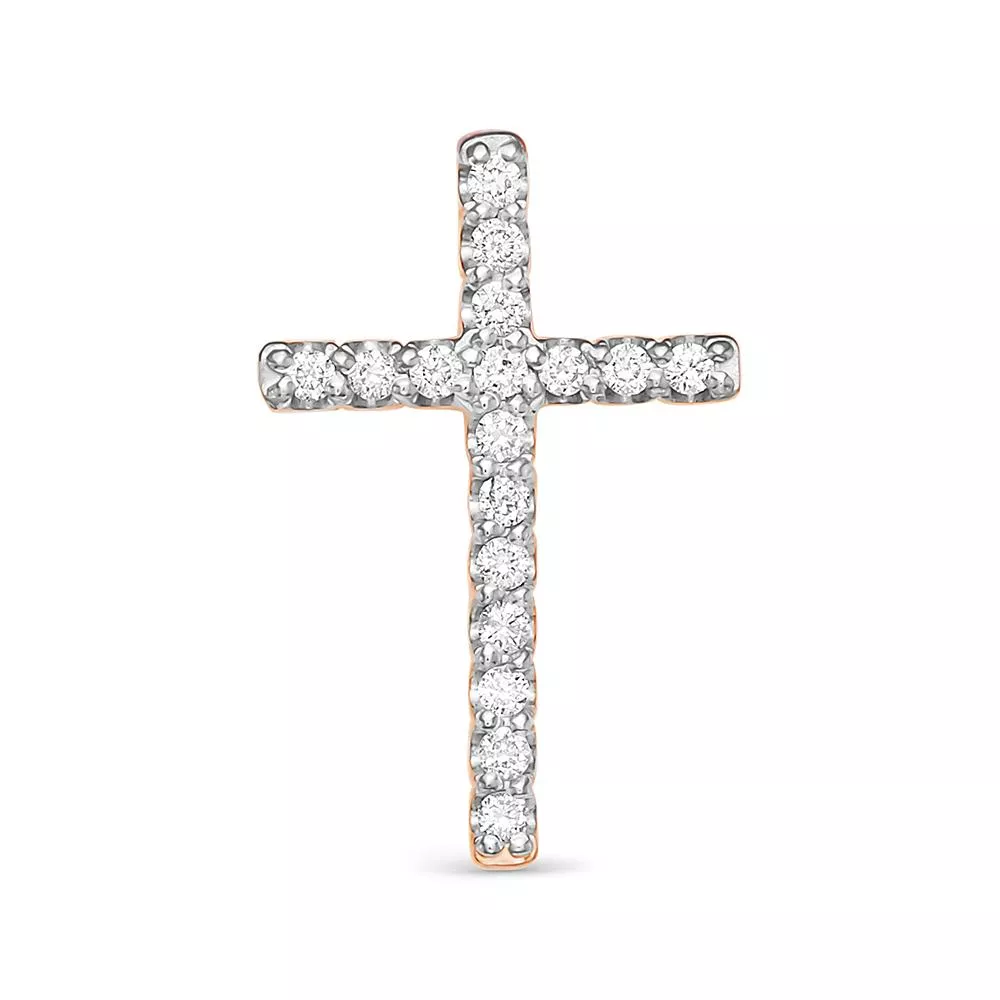 Подвеска из красного золота с бриллиантом V35331510000