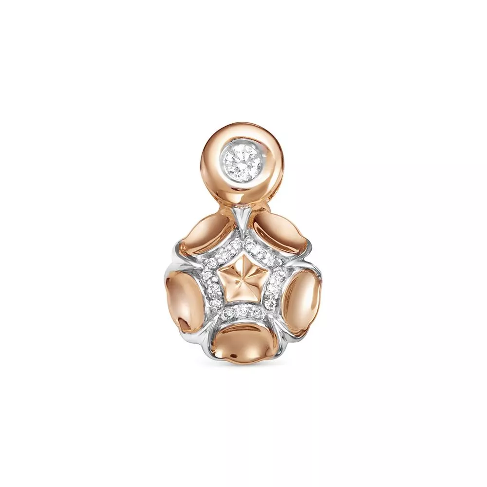 Подвеска из красного золота с бриллиантом V38451510000