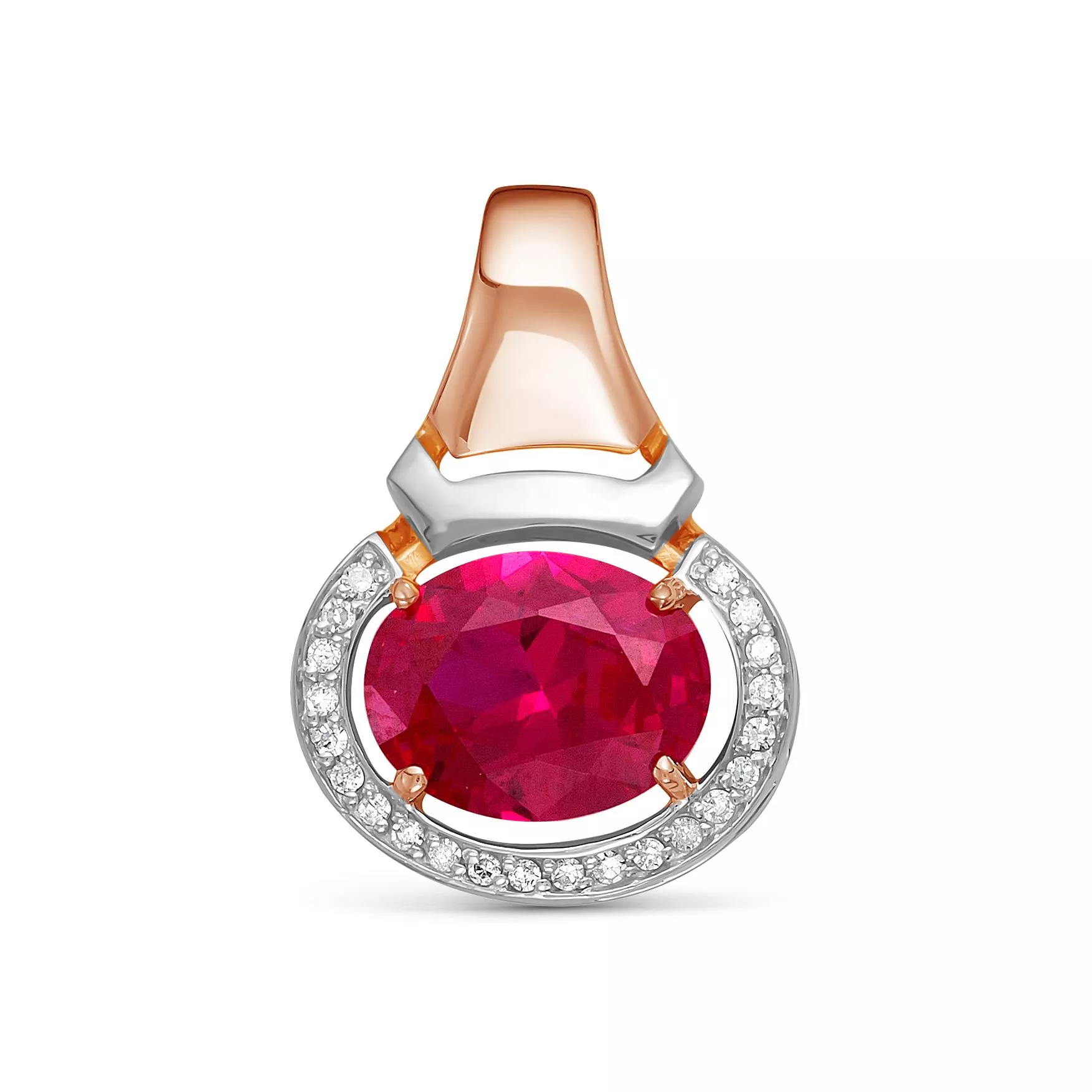 Подвеска из красного золота с рубином V37701511800