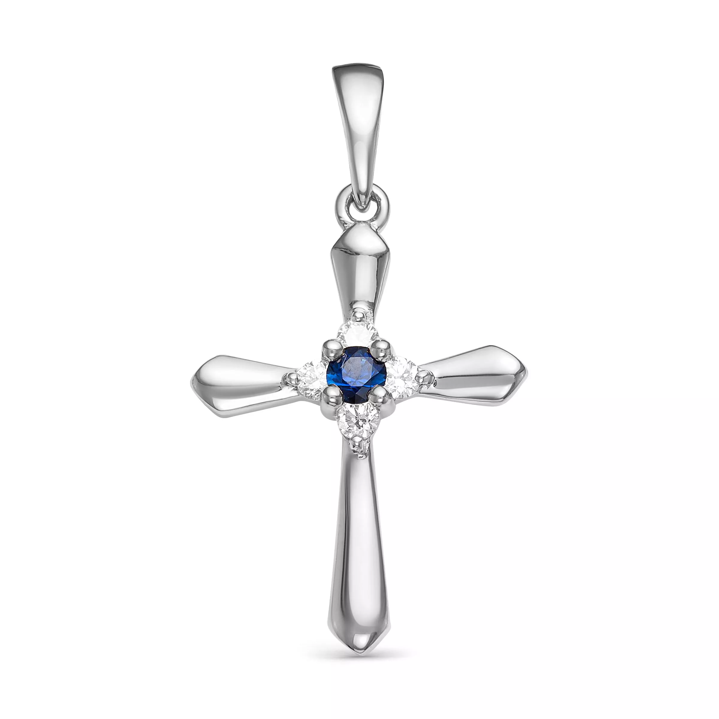 Подвеска из белого золота с бриллиантом V32122510300