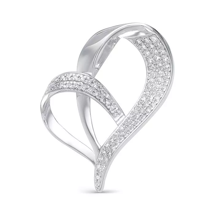 Подвеска из белого золота с бриллиантом V31312510100