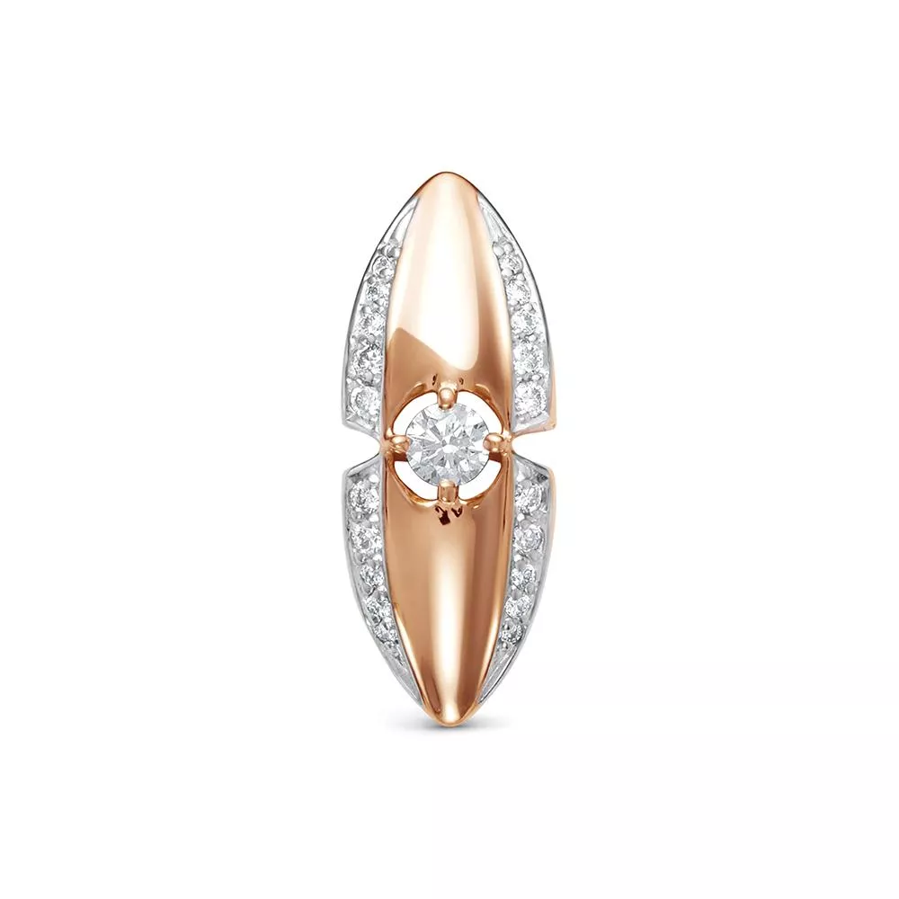 Подвеска из красного золота с бриллиантом V38101510001