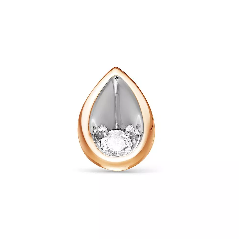 Подвеска из красного золота с бриллиантом V33651510000