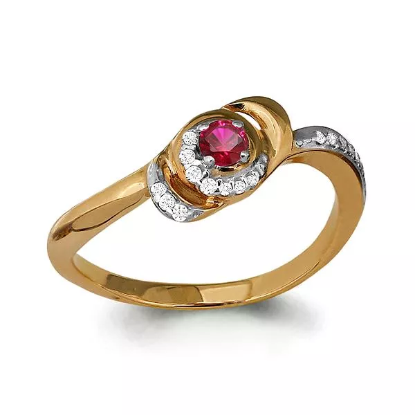 Кольцо, артикул LV962826Ак, золото