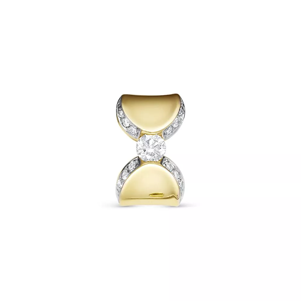 Подвеска из лимонного золота с бриллиантом V38093510000