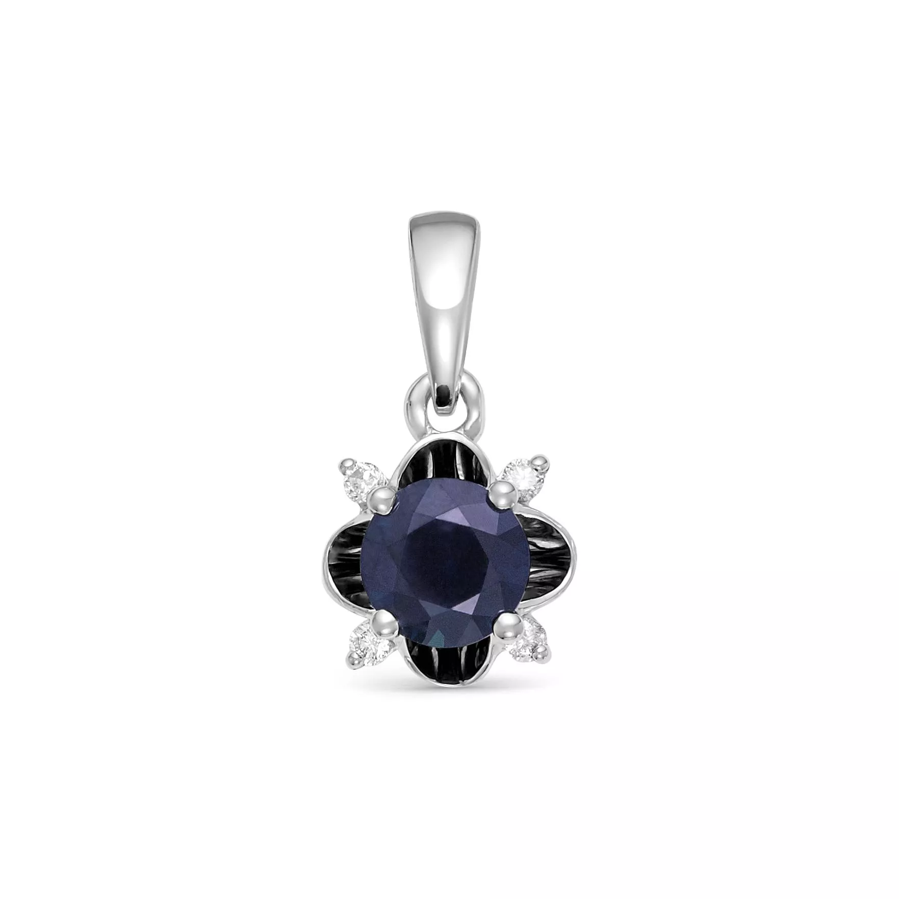 Подвеска из белого золота с сапфиром V32202510300