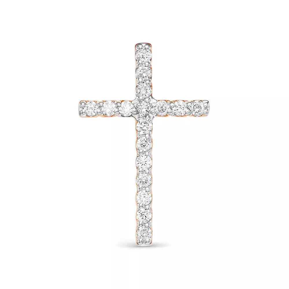 Подвеска из красного золота с бриллиантом V35341510000