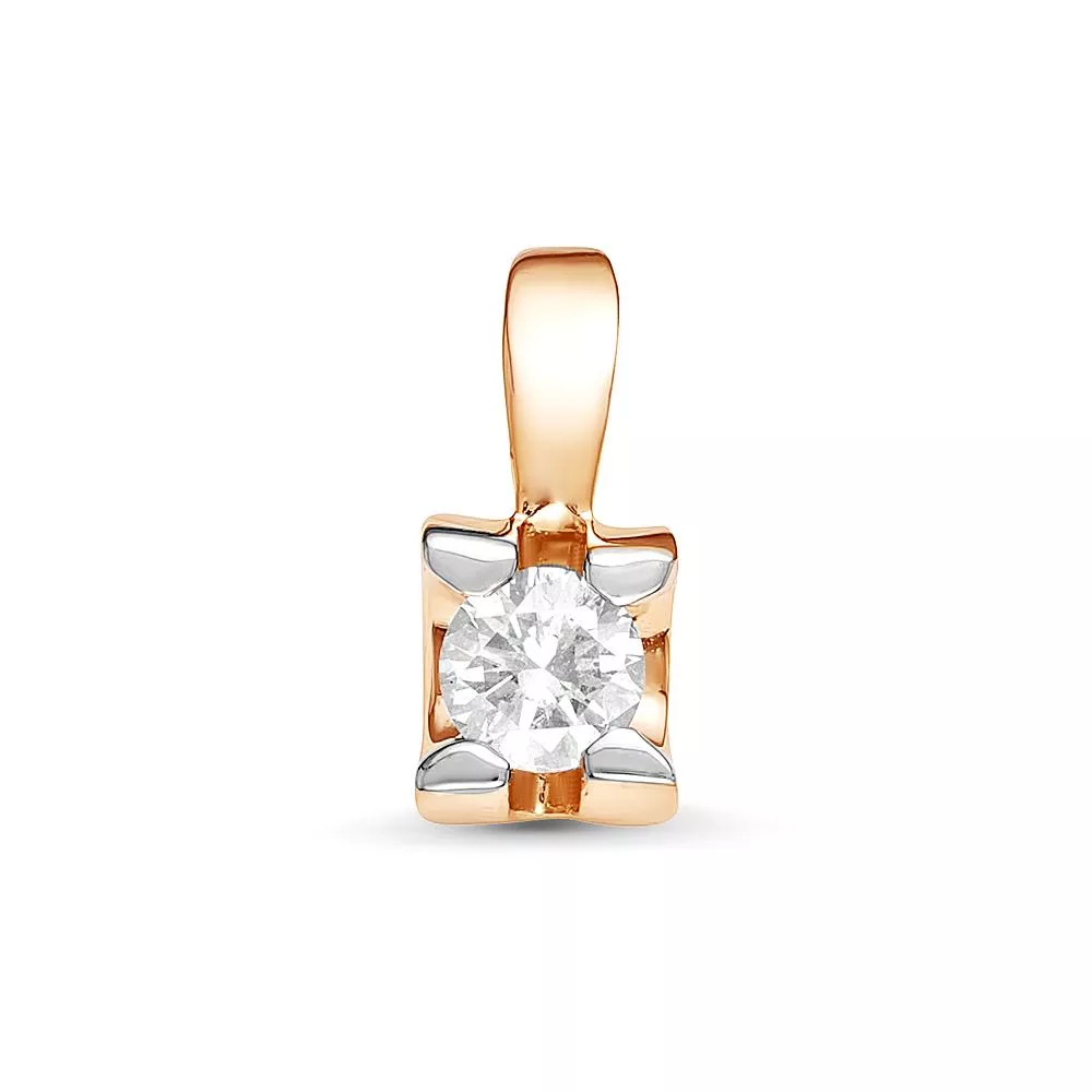 Подвеска из красного золота с бриллиантом V31041510000