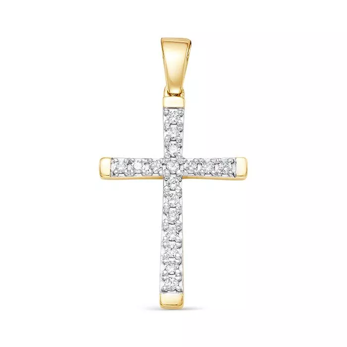 Подвеска из лимонного золота с бриллиантом V35313510000