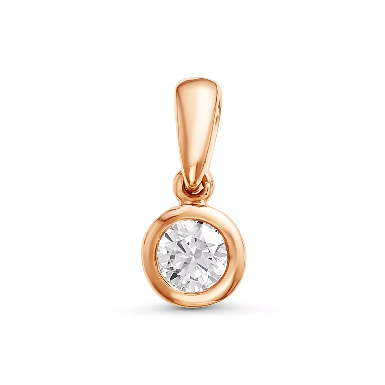 Подвеска из красного золота с бриллиантом V34761500000