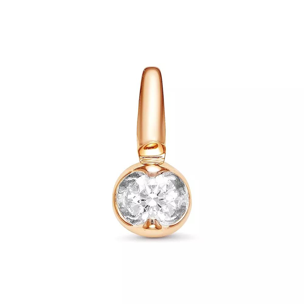 Подвеска из красного золота с бриллиантом V33481510000