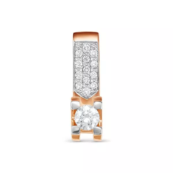 Подвеска из красного золота с бриллиантом V34791510000