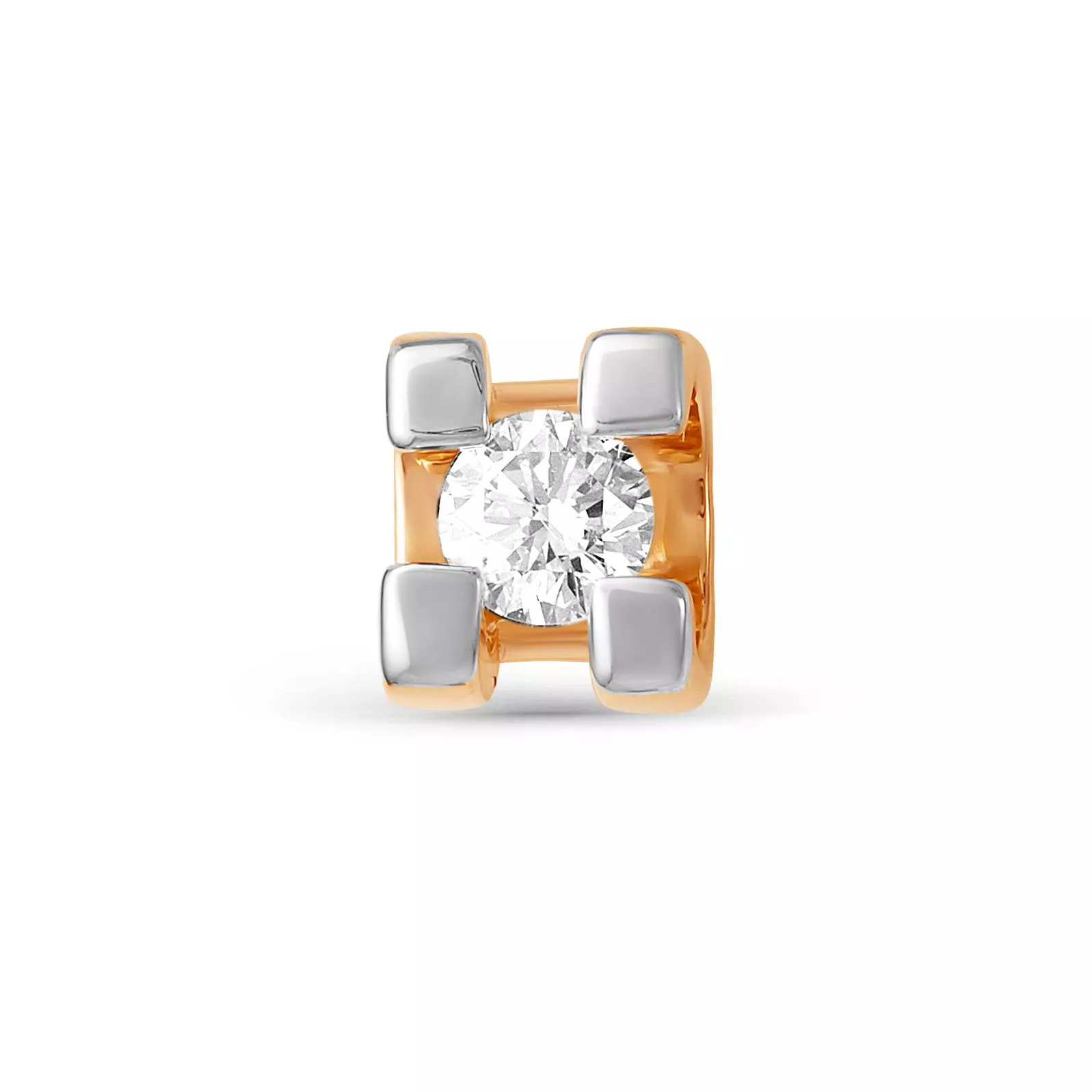 Подвеска из красного золота с бриллиантом V33581510000