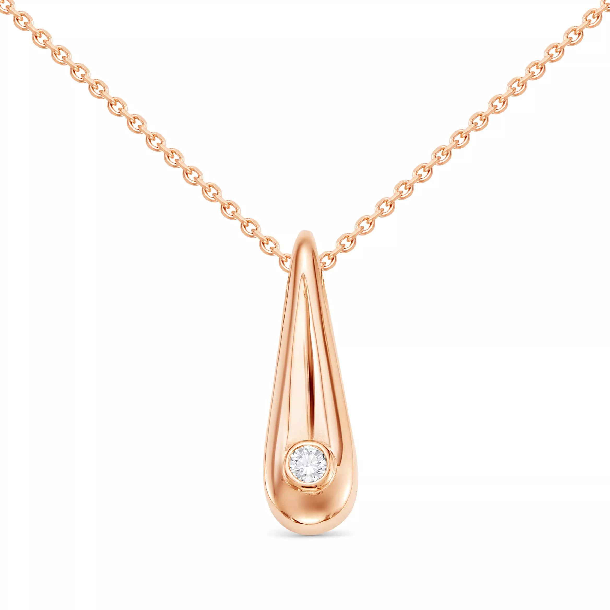 Колье из красного золота с бриллиантом V61411510001