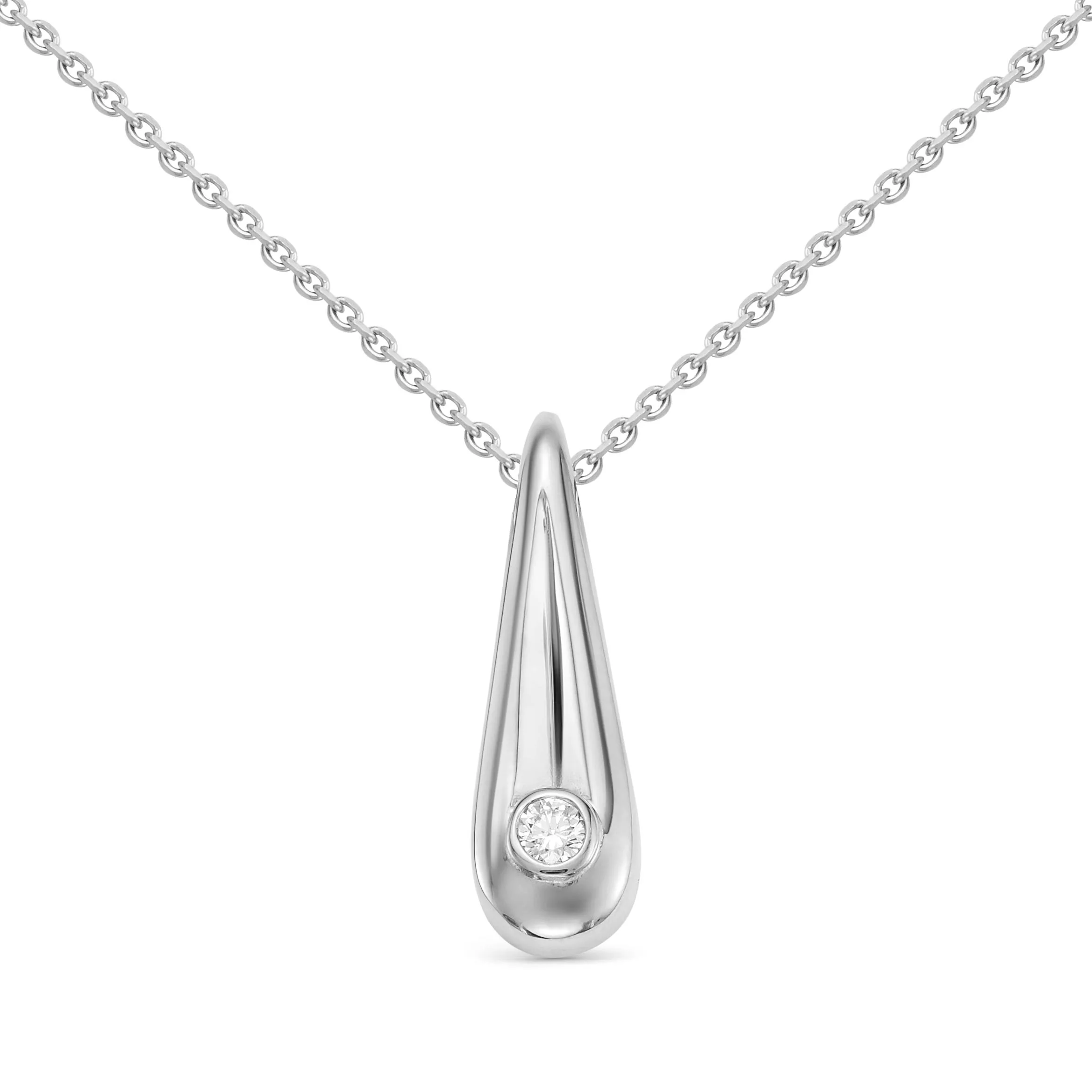 Колье из белого золота с бриллиантом V61412510001