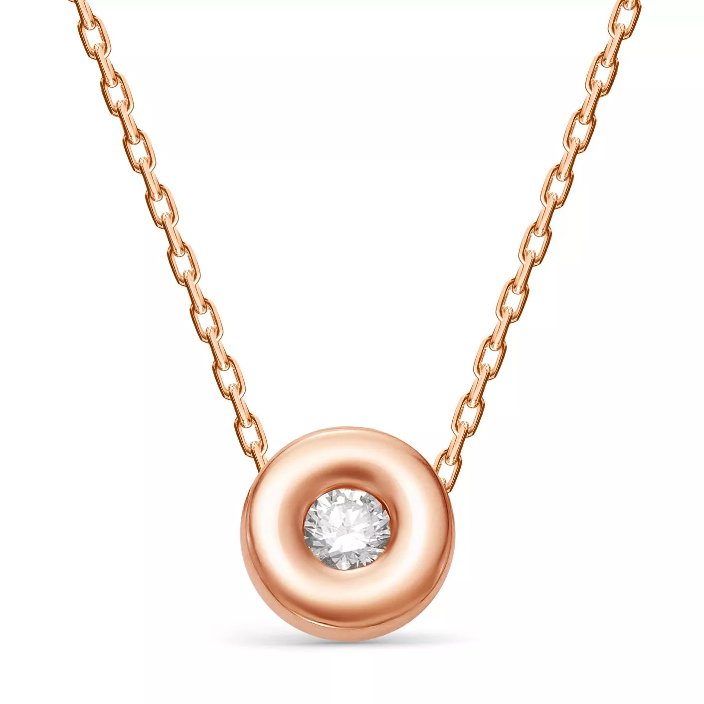 Колье из красного золота с бриллиантом V61431500001