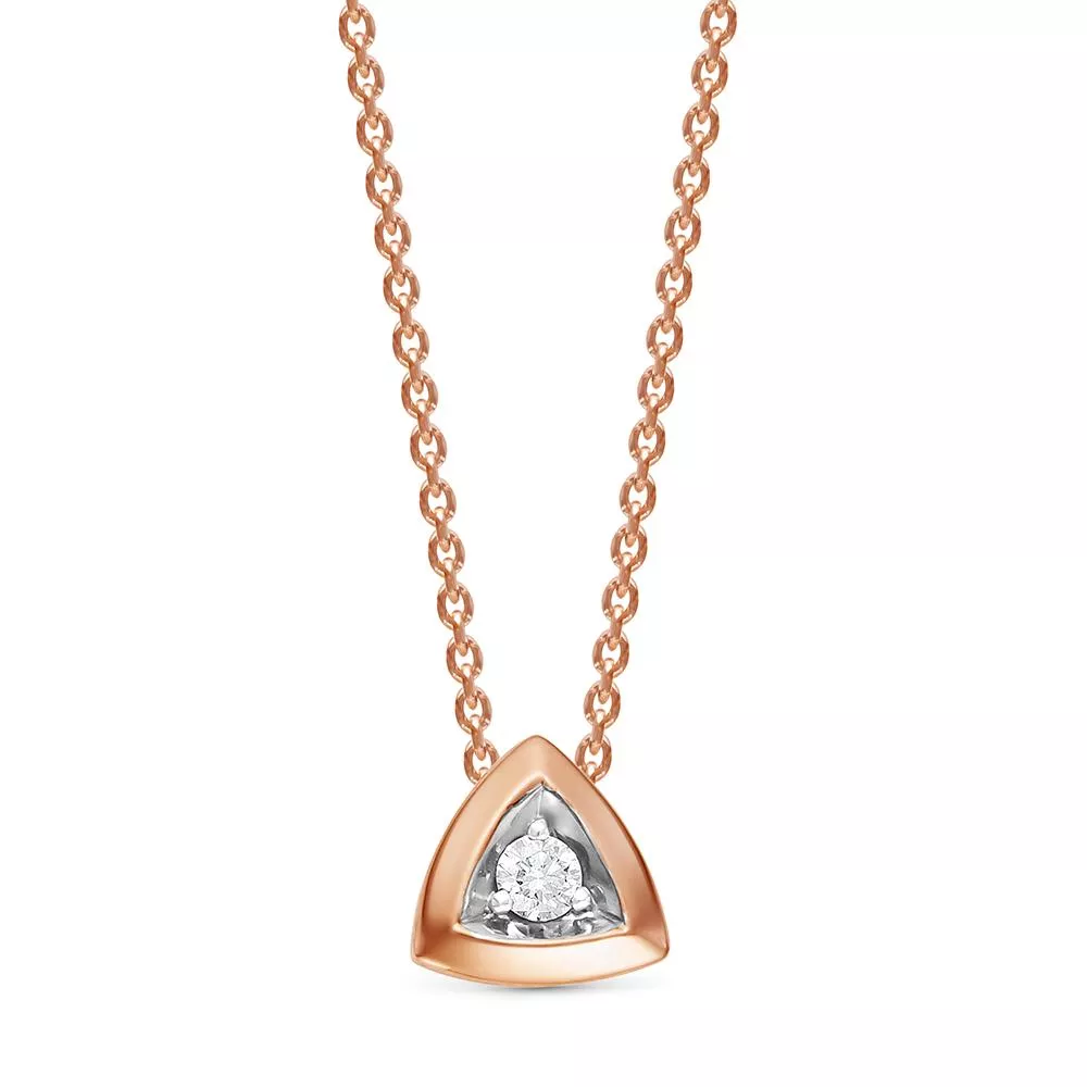 Колье из красного золота с бриллиантом V61441510001