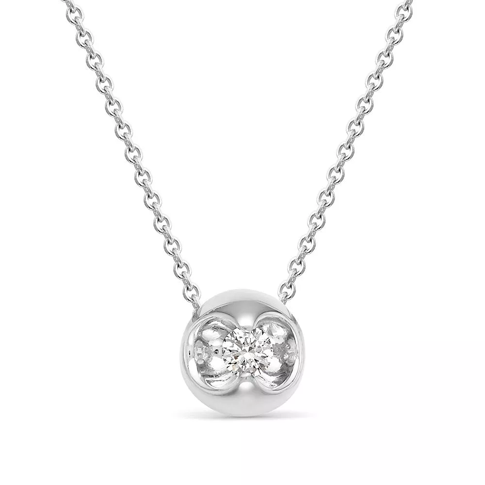 Колье из белого золота с бриллиантом V64652510001